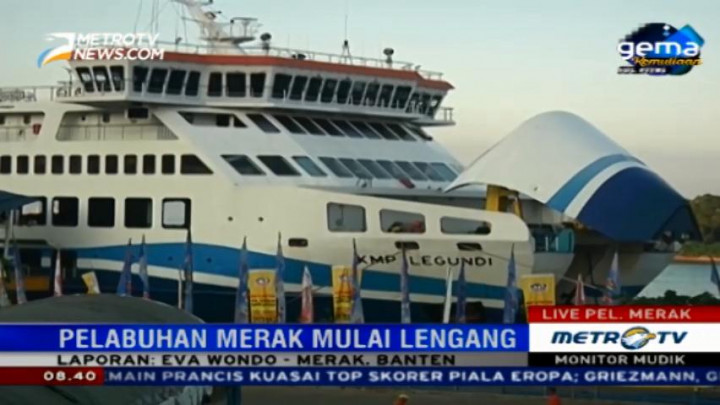 Pelabuhan Merak Mulai Lengang dari Pemudik
