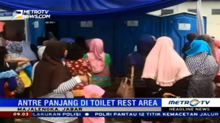Pemudik Keluhkan Jumlah Toilet di Rest Area Tol Cipali