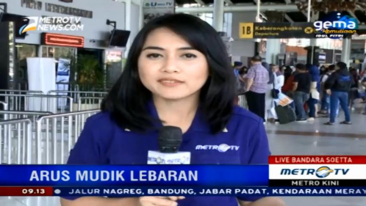Antrean Penumpang di Bandara Soetta Normal