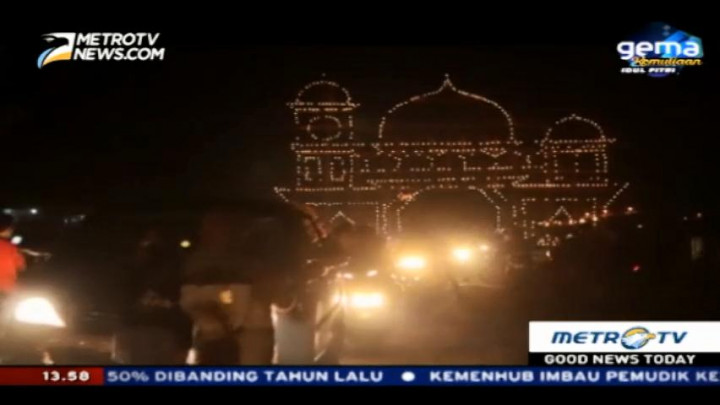 Lomba Gerbang Api Likur Warga Desa Mancung