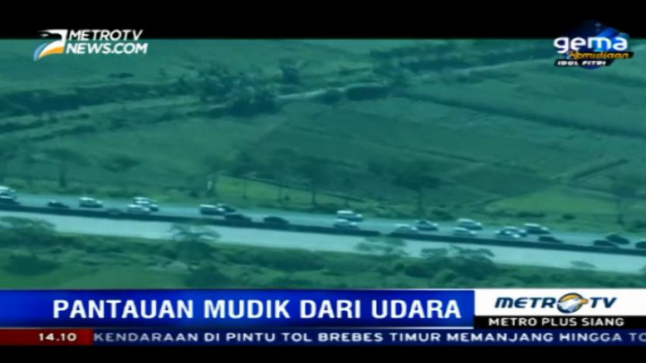 Pantauan Mudik Polisi Udara