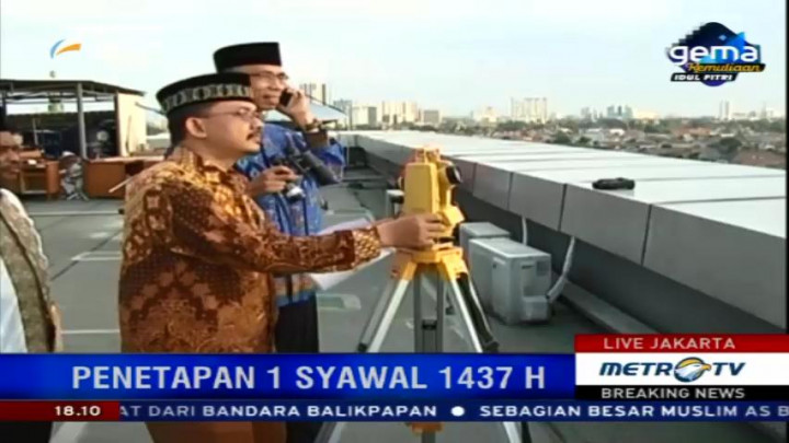 Hilal Tidak Terlihat di Jakarta