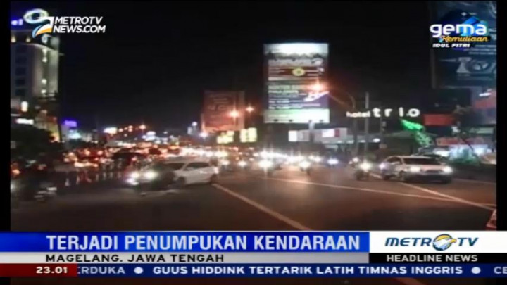 Terjadi Penumpukan Kendaraan di Magelang