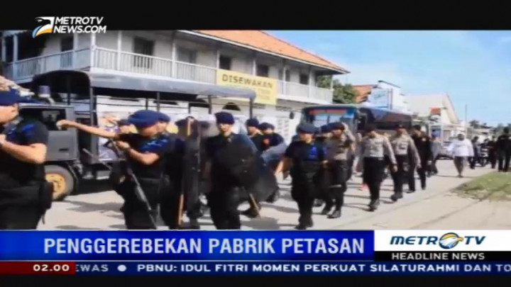 Penggerebekan Pabrik Petasan di Sumbawa