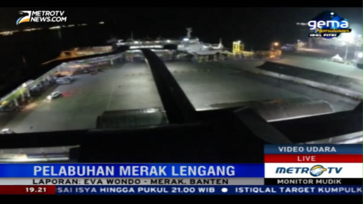 H-1 Lebaran, Pelabuhan Merak Lengang