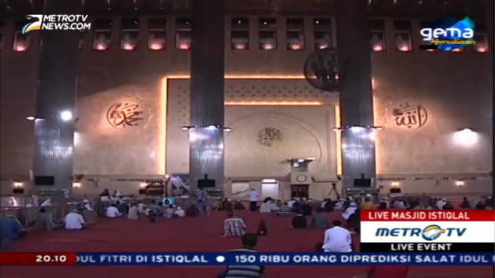 Semarak Malam Takbiran di Masjid Istiqlal
