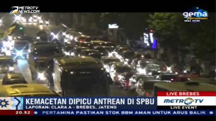 Jalur Pantura Brebes-Tegal Padat