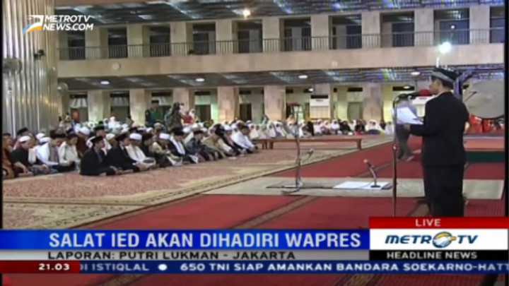 JK akan Laksanakan Salat Id di Masjid Istiqlal