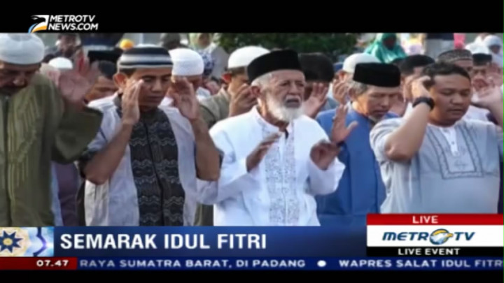 Pelaksanaan Salat Id di Tegal Berlangsung Khidmat