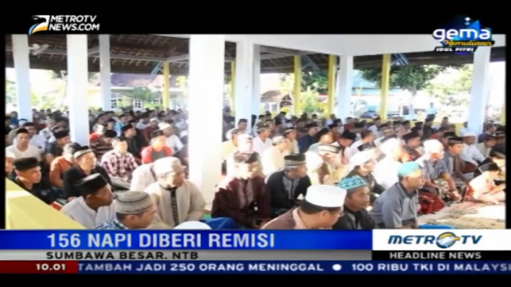 156 Napi Lapas Sumbawa Besar Dapat Remisi