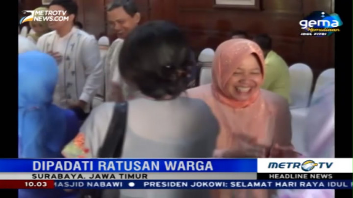 Tri Rismaharini Gelar Open House di Rumah Dinasnya