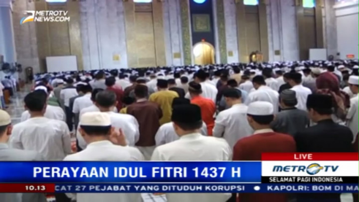 Antusiasme Warga Surabaya Rayakan Idul Fitri