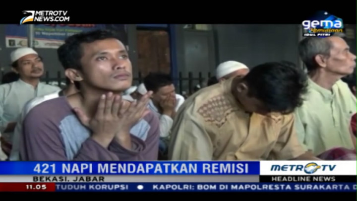 421 Napi Lapas Kelas IIA Bekasi Dapat Remisi