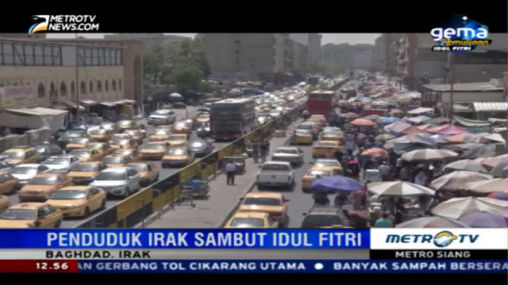 Antusiasme Warga Irak Sambut Idul Fitri