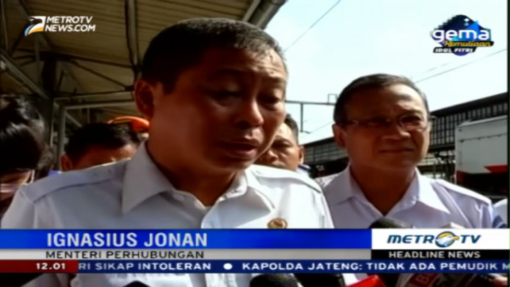 Menhub Sidak ke Stasiun Pasar Senen