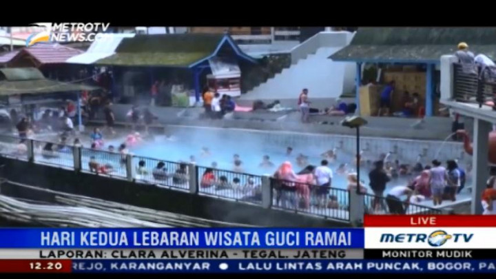 Jumlah Pengunjung Wisata Guci Meningkat 300%