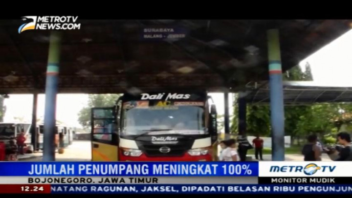Lonjakan Jumlah Penumpang di Terminal Rajekwesi Capai 100%