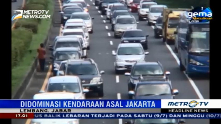 Jalur Lembang Dipadati Kendaraan Asal Jakarta