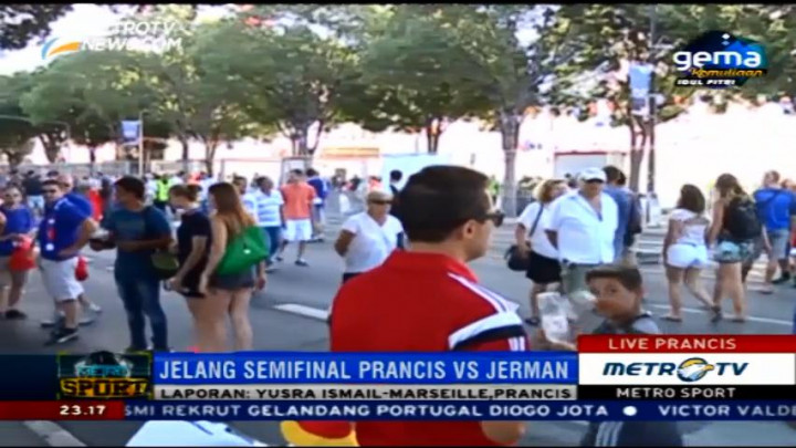 Suporter Mulai Padati Stadion Velodrome Jelang Laga Jerman vs Prancis