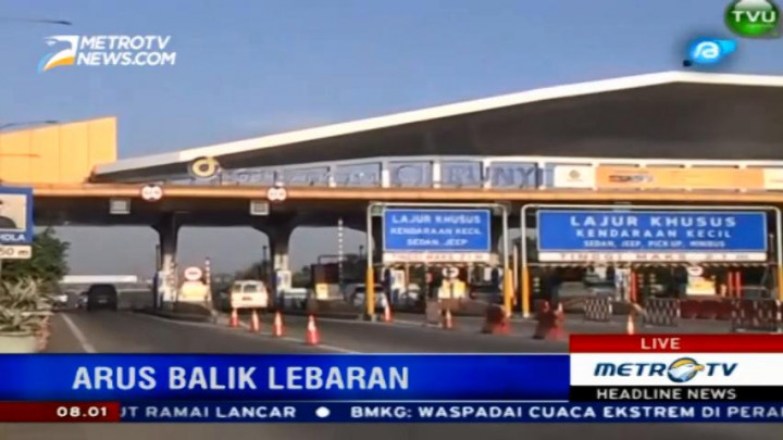 Arus Balik di Tol Cileunyi Alami Penurunan 30%