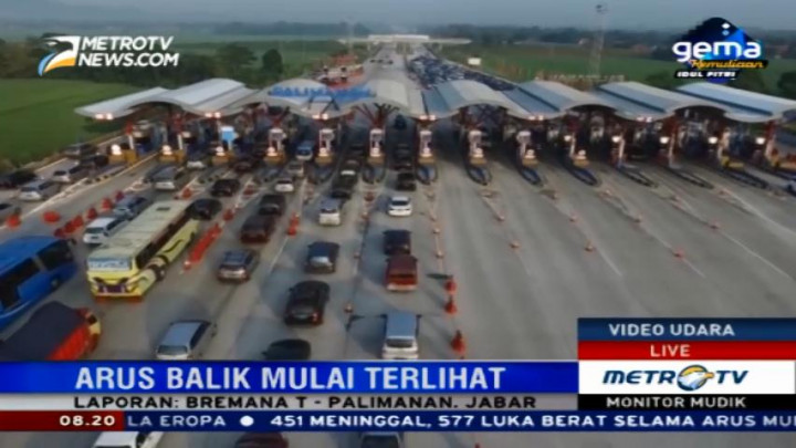 Arus Balik Mulai Terlihat di Tol Palimanan