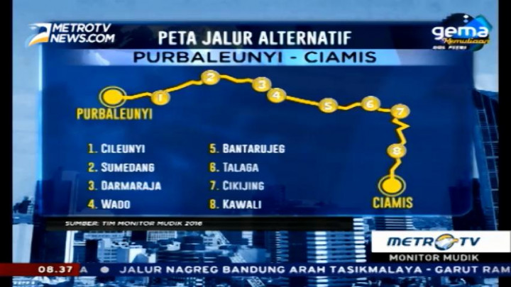 Ini Jalur Alternatif Purbaleunyi-Ciamis