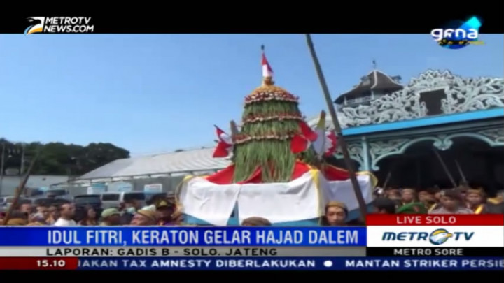 Grebeg Syawal Keraton Surakarta, Sepasang Gunungan Jadi Rebutan Warga