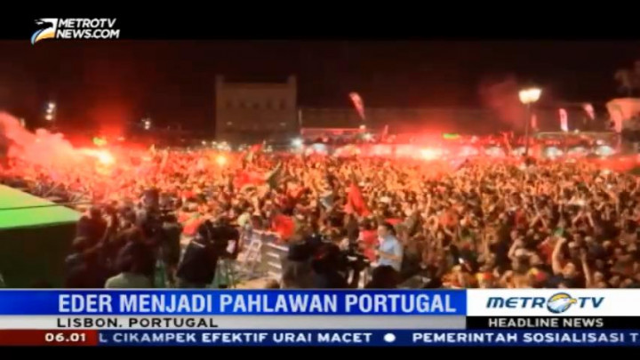 Ribuan Suporter Rayakan Kemenangan Portugal