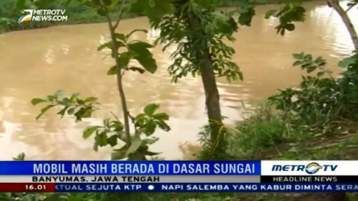 Mobil Masuk Sungai, Dua Orang Tewas Tenggelam