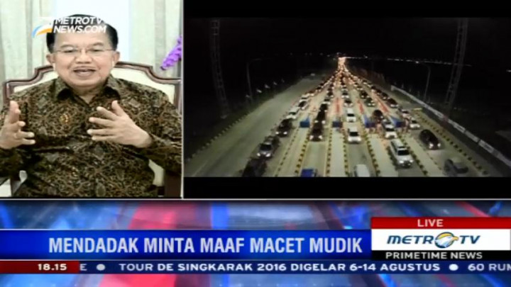 JK Akui Pemerintah Salah Prediksi Kemacetan Mudik Lebaran