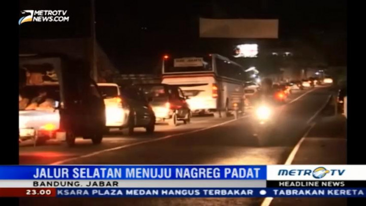 Jalur Selatan Menuju Nagreg Padat