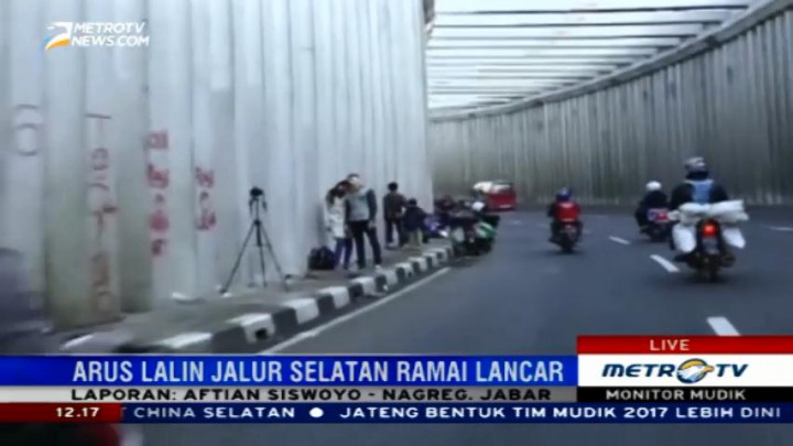 Pemudik Dilarang Selfie di Jalur Lingkar Nagreg