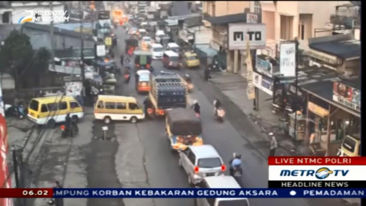 Lalin di Tanjungsari Mulai Tersendat