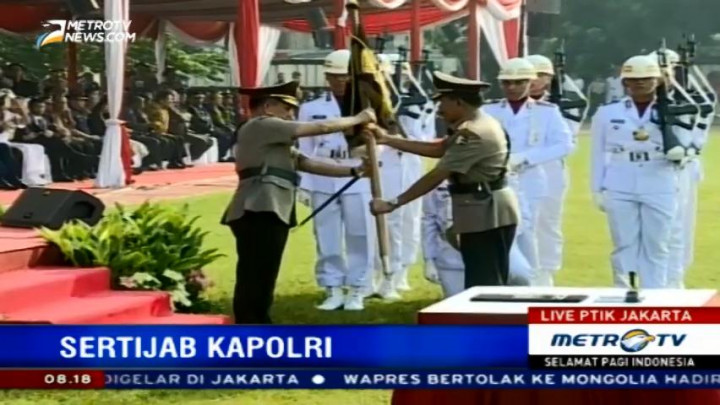 Badrodin Haiti Serahkan Komando Polri ke Tito Karnavian