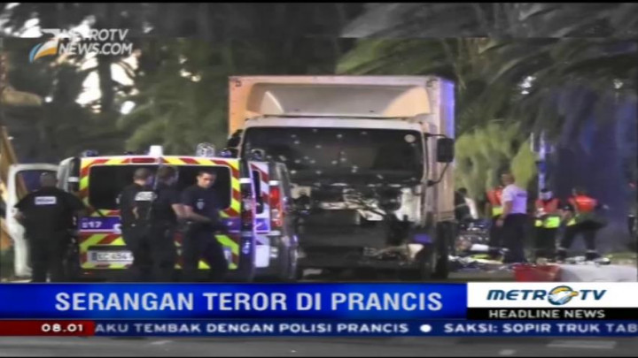 Polisi Tembak Mati Sopir Truk yang Tabrak Kerumunan Warga di Nice