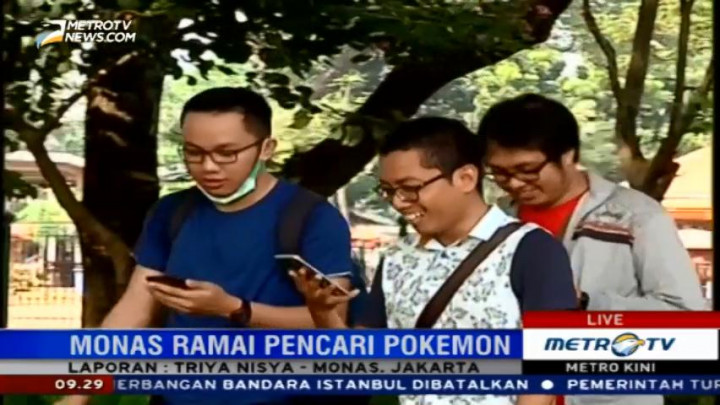 Pemburu Pokemon Serbu Monas