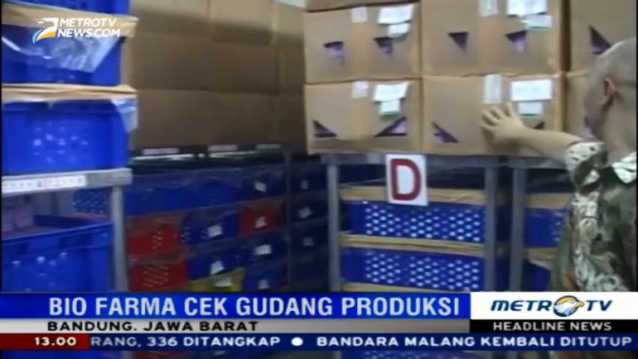 PT Biofarma Periksa Gudang Produksi Vaksin
