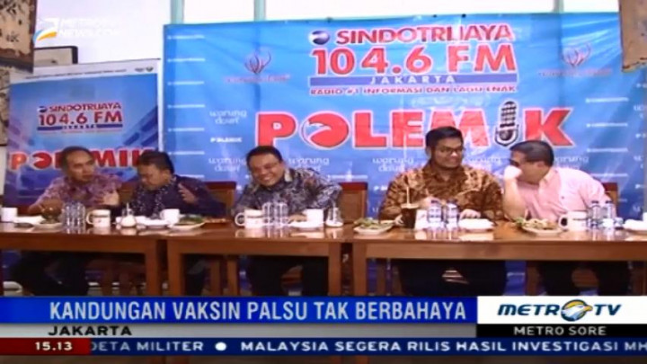 IDAI Pastikan Kandungan Vaksin Palsu Tak Berbahaya