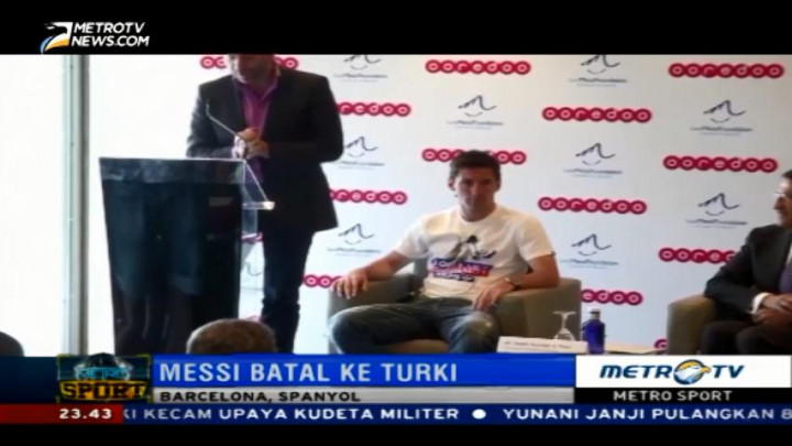 Messi Batal ke Turki Akibat Kudeta Militer