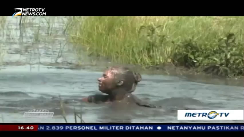 Lomba Lari Lumpur di Belanda