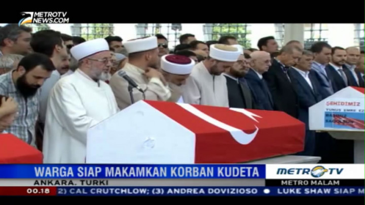 Erdogan Beri Penghormatan Terakhir untuk Korban Kudeta