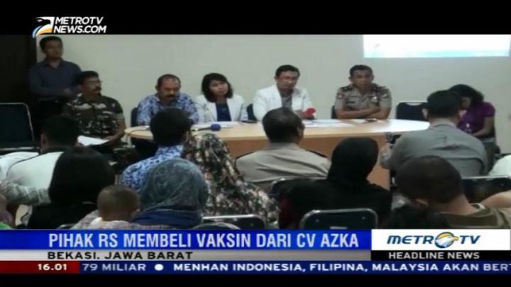 Akui Gunakan Vaksin Palsu, RS Hosana Siap Bertanggung Jawab