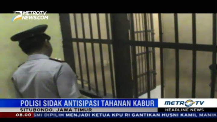 Antisipasi Tahanan Kabur, Polisi Sidak Lapas Situbondo