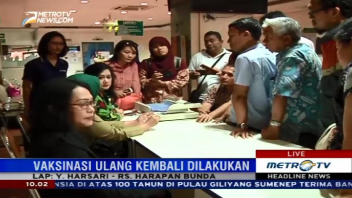 RS Harapan Bunda Kembali Beri Vaksin Ulang