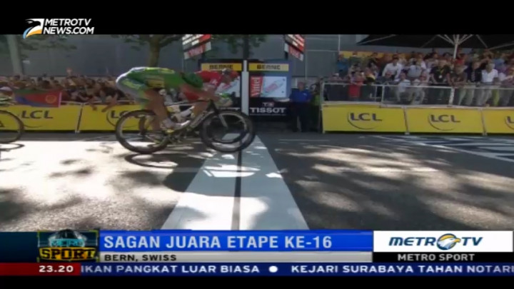 Foto Finis Menangkan Sagan di Etape ke-16 Tour de France 2016