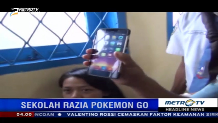 Guru dan OSIS Razia Pokemon Go di Ponsel Siswa