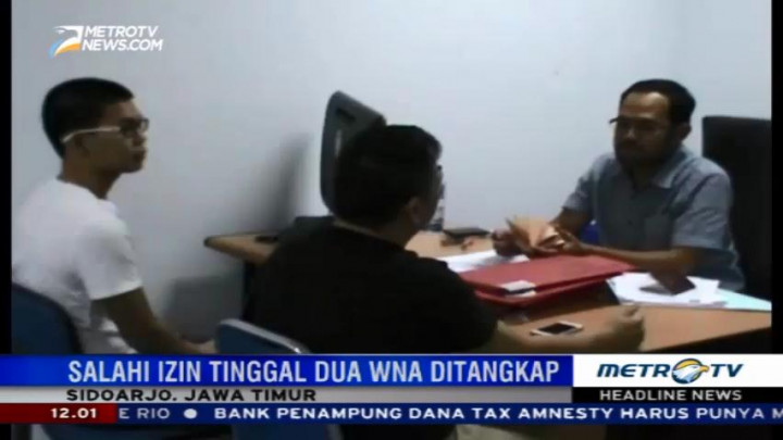 Dua WNA Ditangkap Akibat Salahi Izin Tinggal