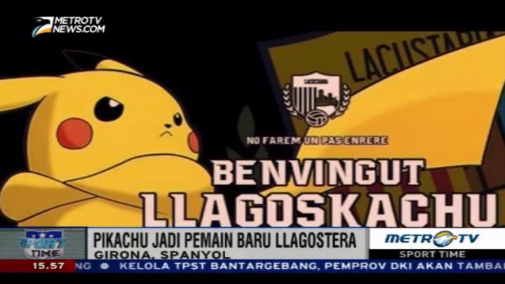 Pikachu Jadi Pemain Baru Llagostera
