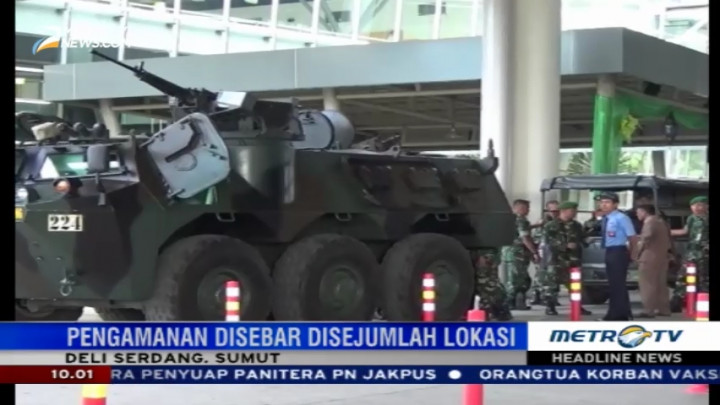 Pengamanan Kualanamu Diperketat Jelang Kedatangan Jokowi