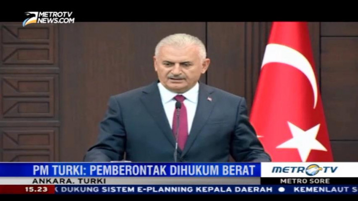 PM Turki: Pihak yang Terlibat Upaya Kudeta akan Dihukum Berat